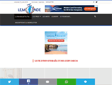 Tablet Screenshot of lemonde.co.il